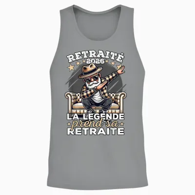 The Legend Retires 2026, Retired 2026 Man Unisex Tank Top - Sport Grey