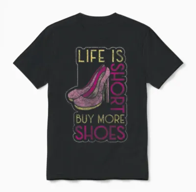 Shoe Lover Boots Sneakers Pumps Unisex T-Shirt - Black