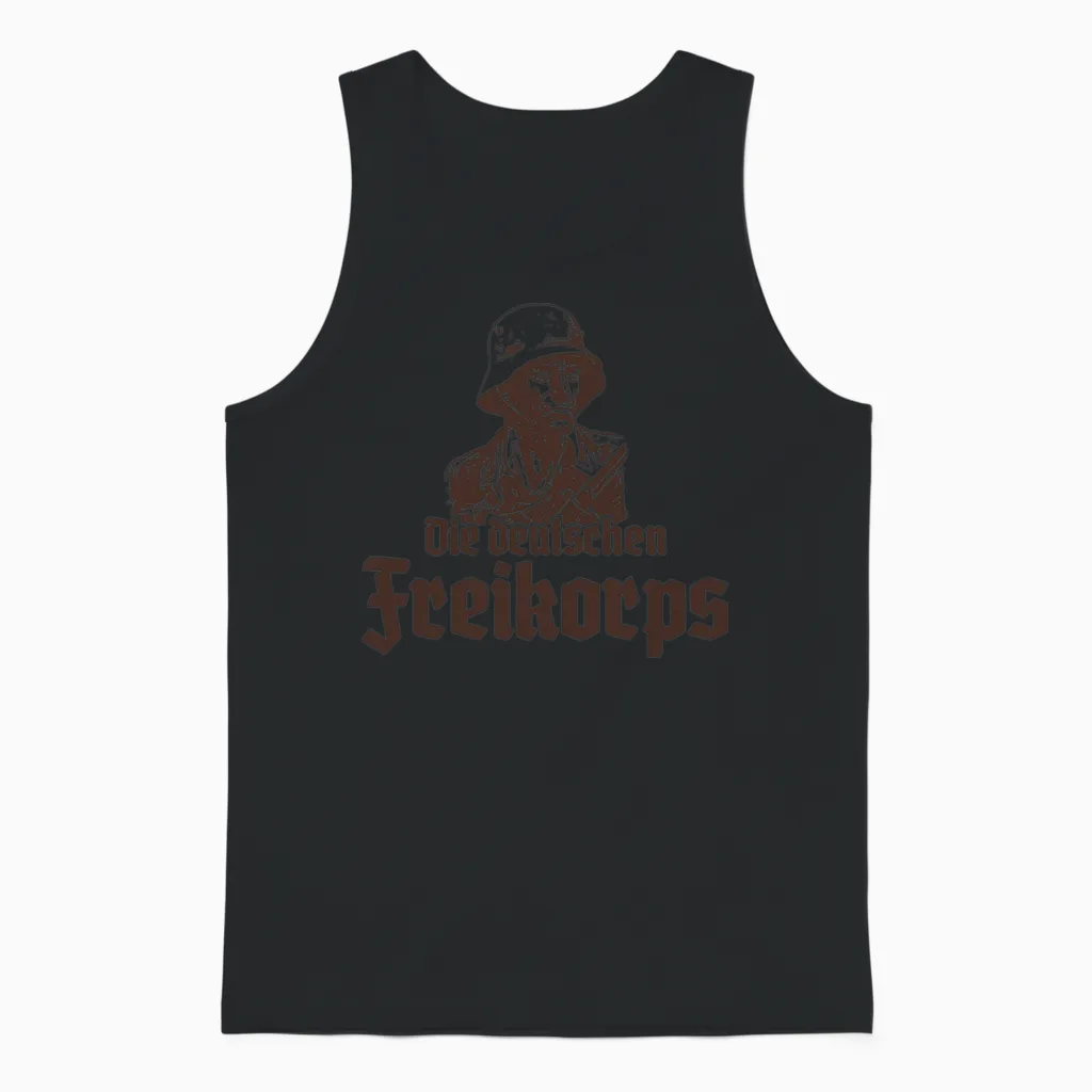 Die Deutschland Freikorps Unisex Tank Top in Black