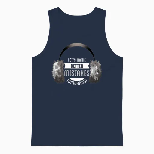 Funny Unisex Tank Top - Navy