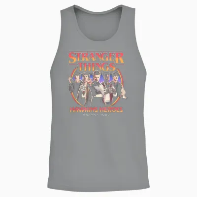 Stranger Things Hawkins Heroes Group 1987 Unisex Tank Top - Sport Grey
