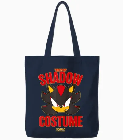 Sonic the Hedgehog Halloween This Is My Shadow Costume Tote Bags - Navy