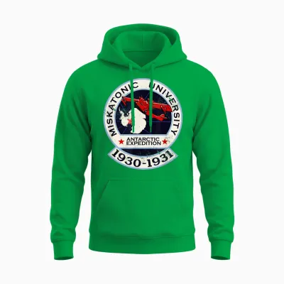 Miskatonic University Antarktic Expedition Unisex Hoodie - Irish Green