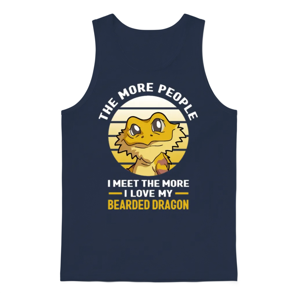 Bearded Dragons Unisex Tank Top - Navy