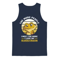 Bearded Dragons Unisex Tank Top - Navy – 1