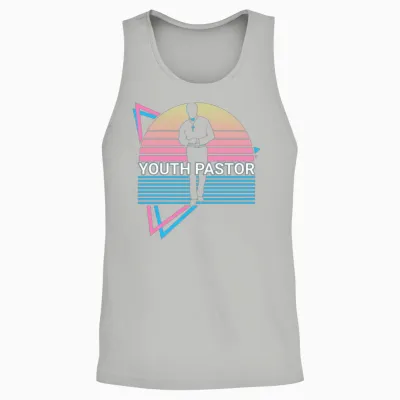 Youth Pastor Retro Unisex Tank Top - Ash