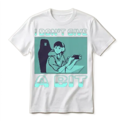 Retro Gaming Gamer Pixel Look Unisex T-Shirt - White