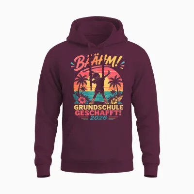 Grundschule Abschluss 2026 Mädchen Gymnasium Unisex Hoodie - Maroon
