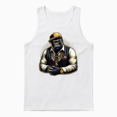 Gorilla Kostüm Kinder Unisex Tank Top - White