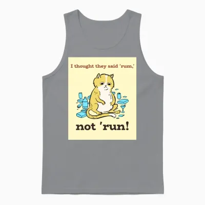 Funny Animal T-Shirt Design, Fitness and Wellness Unisex Tank Top - Sport Grey