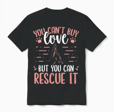 Dog Rescue Shetler Dog Adopt Dogs Animal Rescue Unisex T-Shirt - Black