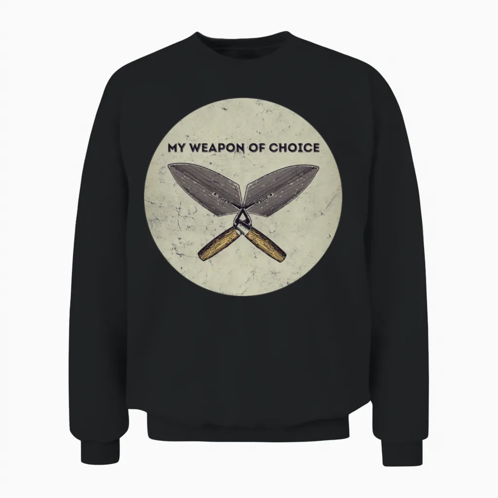Funny Archaeology Weapon Unisex Sweatshirt in Black