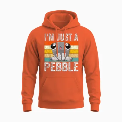 I'm Just a Pebble Unisex Hoodie - Orange