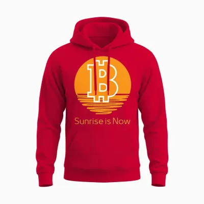 Bitcoin Unisex Hoodie - Red