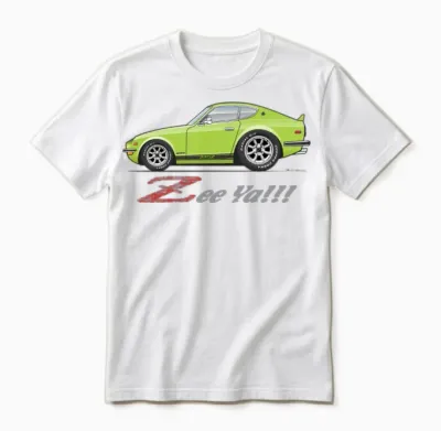 Zee Ya Lime Green Unisex T-Shirt - White
