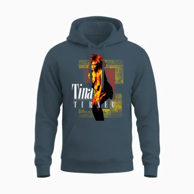 Tina Turner Rote Und Gelbe Blöcke Unisex Hoodie - Dark Heather