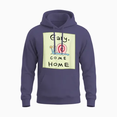 Gary the Snail - Come Home Unisex Hoodie - Heather Sport Dark Navy