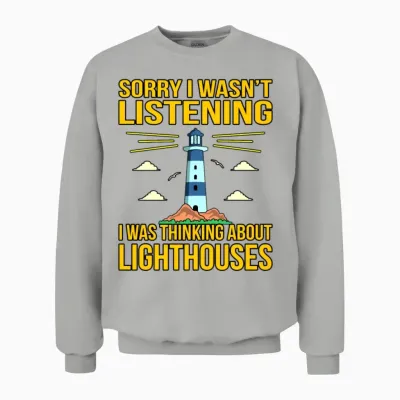 Funny Lighthouse Gift Unisex Sweatshirt - Ash