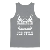 Funny Bartender Unisex Tank Top - Sport Grey – 1