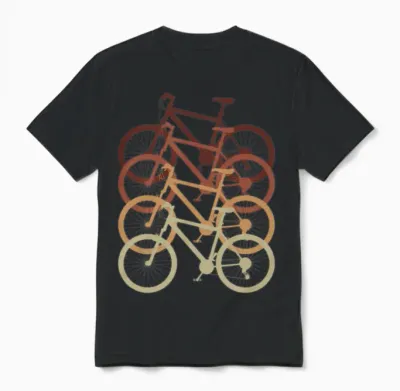 Vintage Bike Unisex T-Shirt - Black