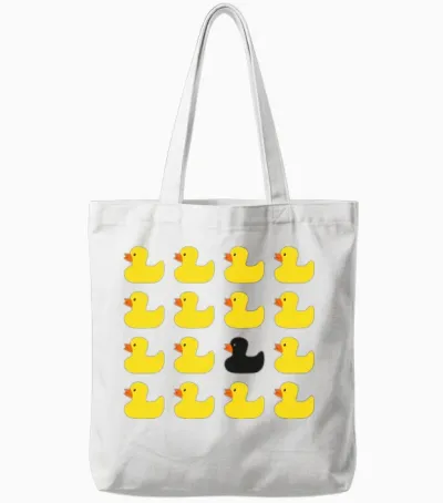 Rubber Duck Tote Bags - White