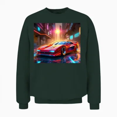 Retro Red Unisex Sweatshirt - Forest