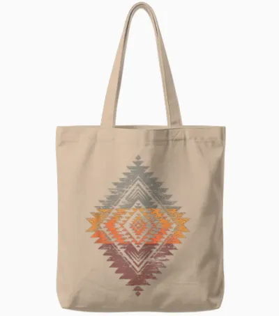 Südamerika Muster Indianer Azteken Tote Bags - Natural
