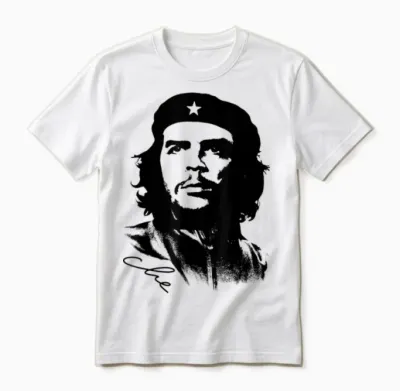 Che Guevara Rebel Cuban Jersey T-Shirt Guerrilla Revolution Unisex T-Shirt - White