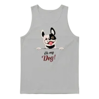 My Dog — Lovers Unisex Tank Top - Ash – 1