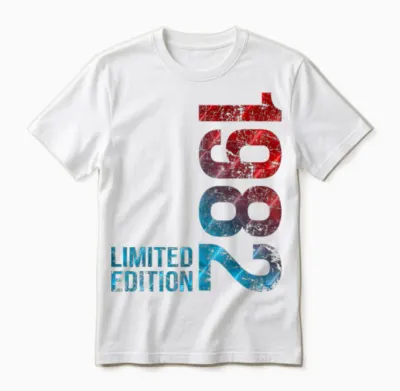 Vintage 1982 Gift Man 43 Years Birthday Unisex T-Shirt - White
