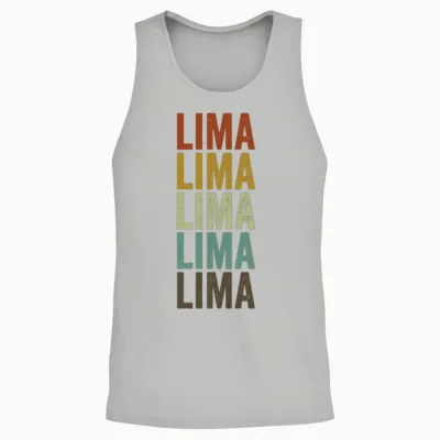 Lima Peru Retro Vintage Unisex Tank Top - Ash