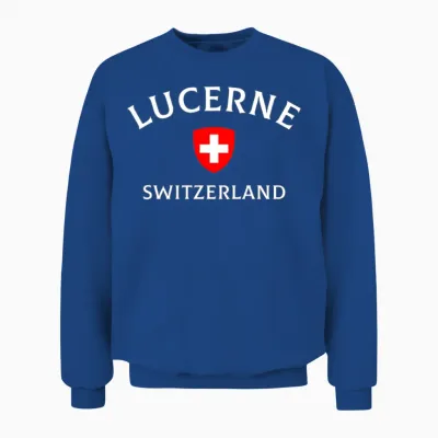 Lucerne Switzerland, Swiss Switzerland Unisex Sweatshirt - Royal