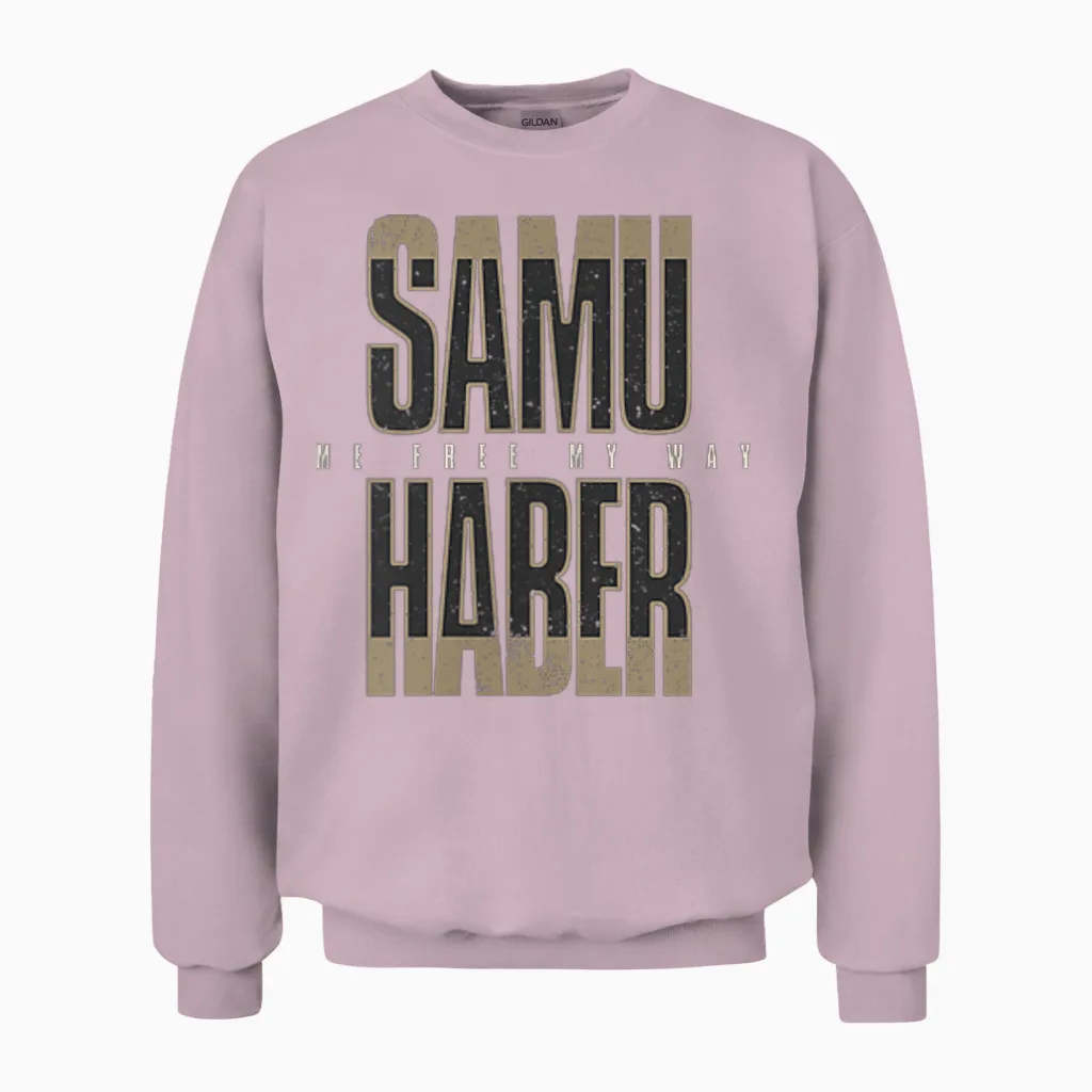 Signature Unisex Sweatshirt in Light Pink