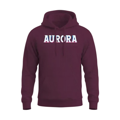 Retro - Aurora Unisex Hoodie - Maroon