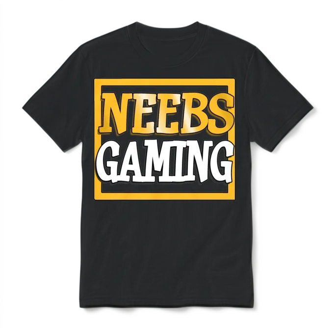 Neebs Gaming 2021 Logo Unisex T-Shirt - Black