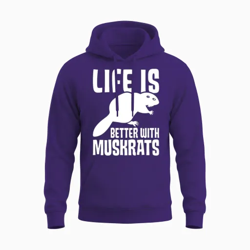 Retro Unisex Hoodie in Purple