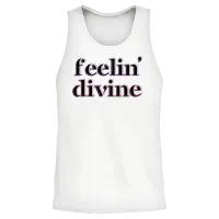 Feelin' Divine Classic Unisex Tank Top - White – 2