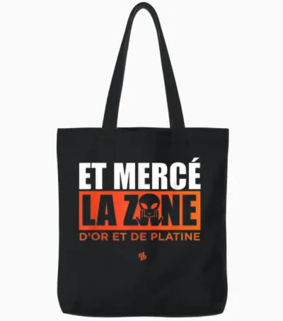 Merce La Zone (d&p à Vie Edition) Exclusive T-Shirt, Black, S Tote Bags - Black