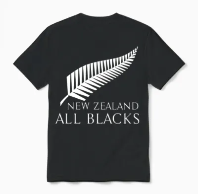 New Zealand Rugby Unisex T-Shirt - Black