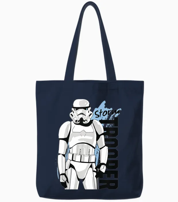 Kids Star Wars Storm Trooper T-Shirt, White, 2 Tote Bags in Navy