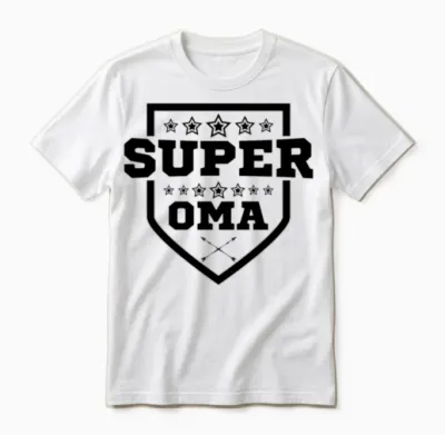 Super Oma Grandma 80 Birthday Gift Unisex T-Shirt - White