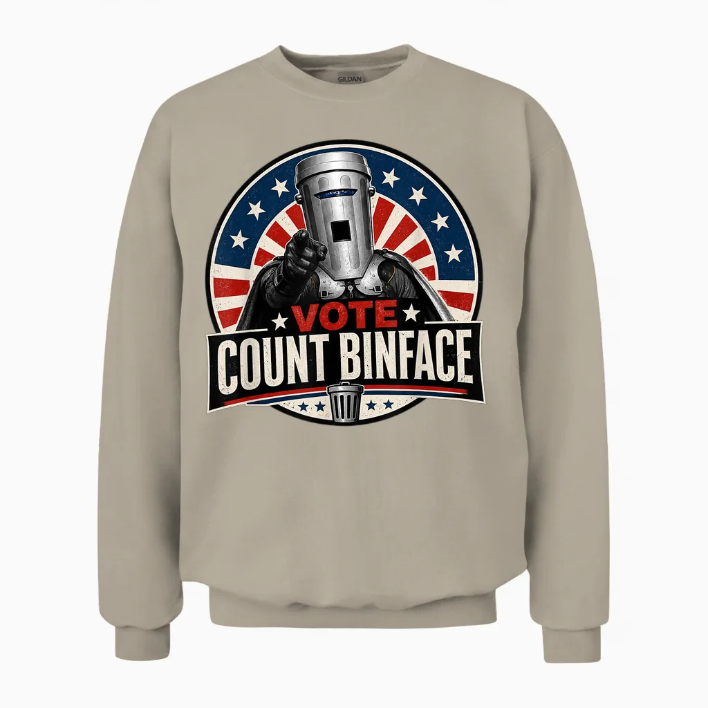Vote Count Binface Unisex Sweatshirt in Sand
