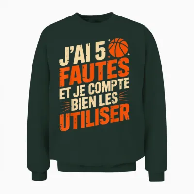 Humour Falls Basketball Gift Men's Basketball Fan Unisex Sweatshirt - Forest
