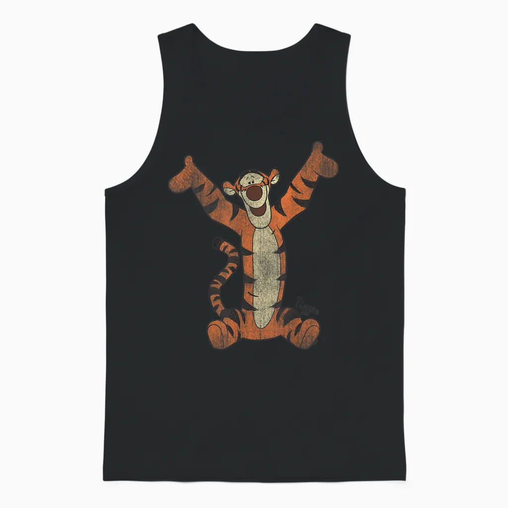 Winnie the Pooh Tigger Classic Unisex Tank Top in Black
