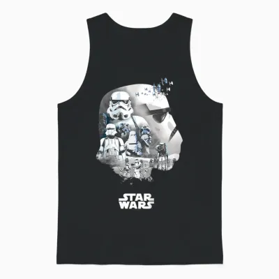 Kids Star Wars Stormtrooper Montage Unisex Tank Top - Black