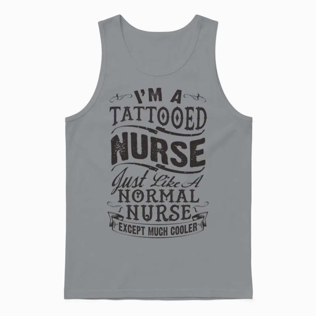 Tattooed Nurse - Nurses Unisex Tank Top in Sport Grey