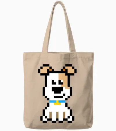 Dog Tote Bags - Natural
