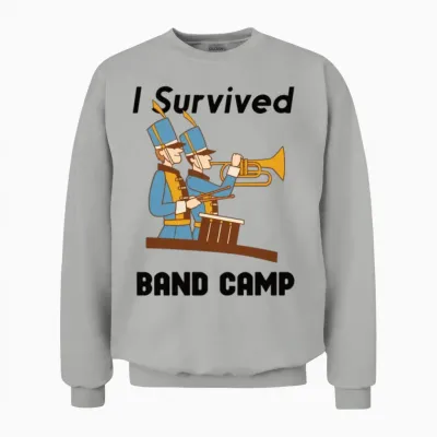 Marching Band Clarinetist School Rehearsal Music Unisex Sweatshirt - Ash