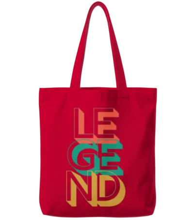 Retro Legend Tote Bags - Red