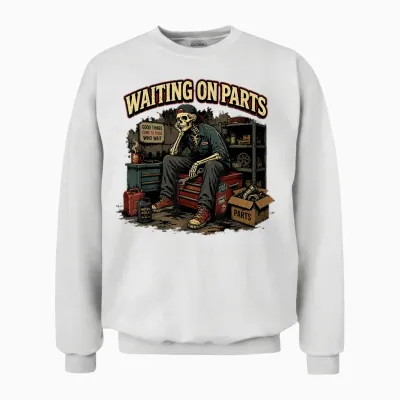 Car Technician Men Auto Repair Mechanic Unisex Sweatshirt - White